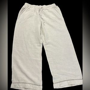 Lane Bryant Nwt Linen Blend Pants Size 14-16 with‎ Drawstring